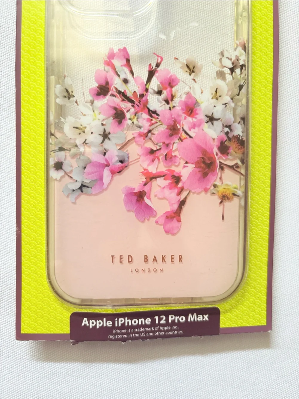 Ted Baker Pink Floral Clear Bumper Phone Case - iPhone 12 Pro Max